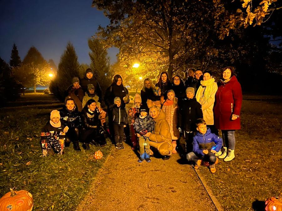 Akcija „Papuoškime parką skaptuotais moliūgais“