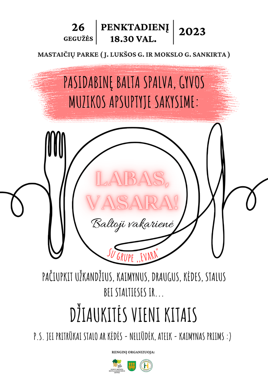 Labas, vasara! Baltoji vakarienė